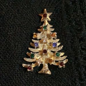 Eisenburg Ice Christmas tree brooch